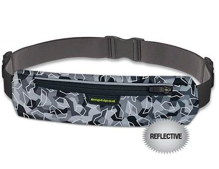 Amphipod, AirFlow MicroStretch Plus Luxe™ Belt, Unisex, Camo/Reflective