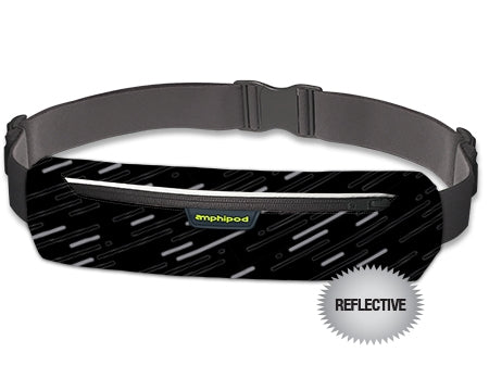 Amphipod, AirFlow MicroStretch Plus Luxe™ Belt, Unisex, Black Reflecto-Dot