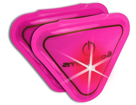 Amphipod, Vizlet LED Mini Triangle 2-Pack, Unisex, Pink