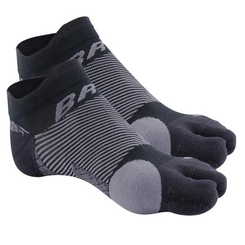 Os1st, BR4 Bunion No Show Sock, Unisez, Black