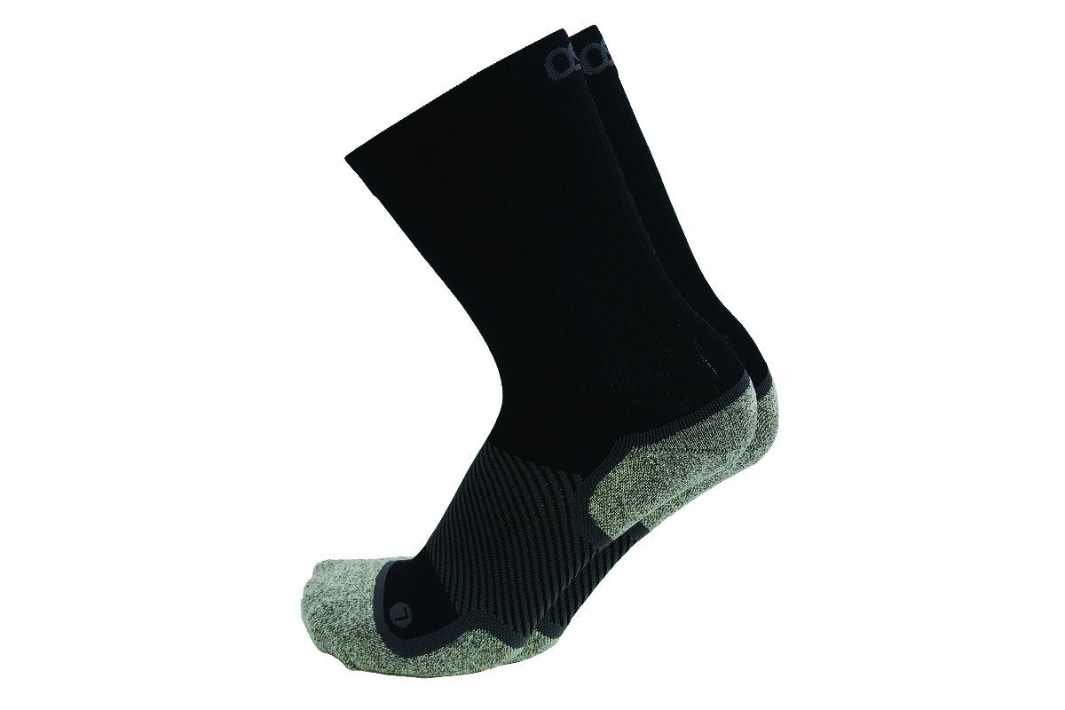 Os1st, WP4™+ WIDE Wellness Performance Crew Socks, Unisex, Black