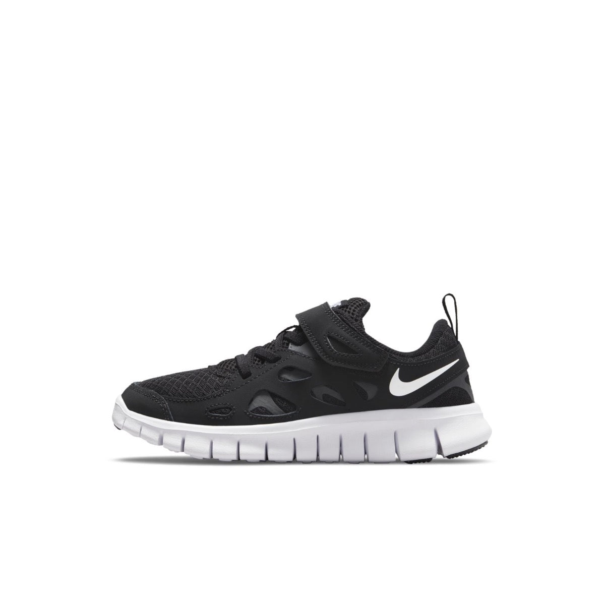 Nike, Free Run 2, Kids, Black/White-Dark Grey (004)