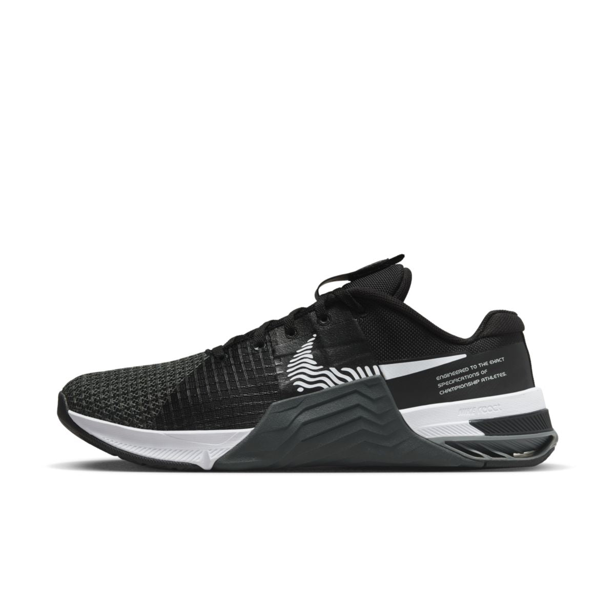 Nike, Metcon 8, Men, Black/White-Dk Smoke Grey-Smoke Grey (001)