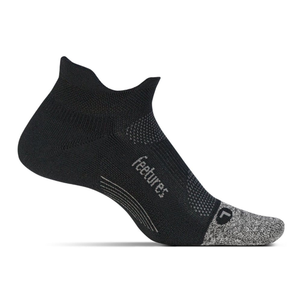 Feetures, Elite Light Cushion No Show Tab, Unisex, Black