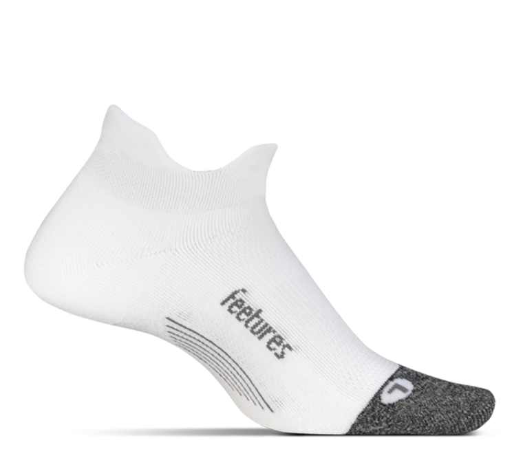 Feetures, Elite Ultra Light No Show Tab, Unisex, White