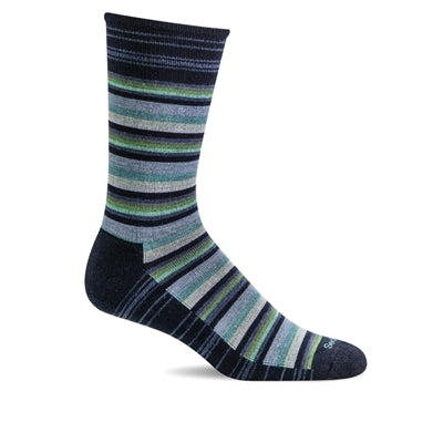 Sockwell, Fiesta Stripe Crew, Men, Navy