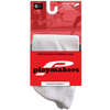 Playmakers, Playmakers Midweight No Show Running Sock, Unisex, White