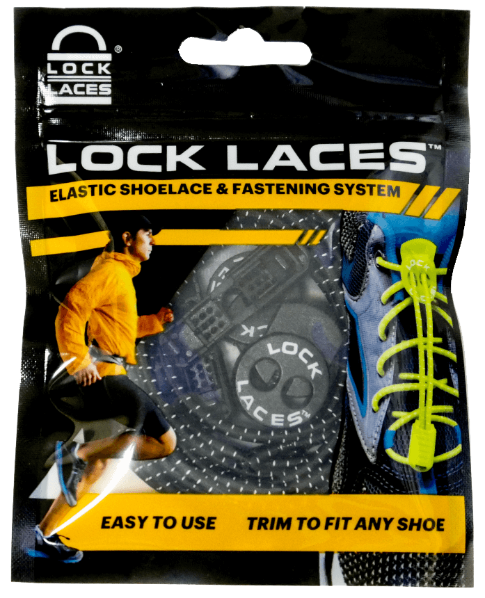 Laces Lock Bracks Shoelace clips, a pair Black / Black Keep Your Laces Tied