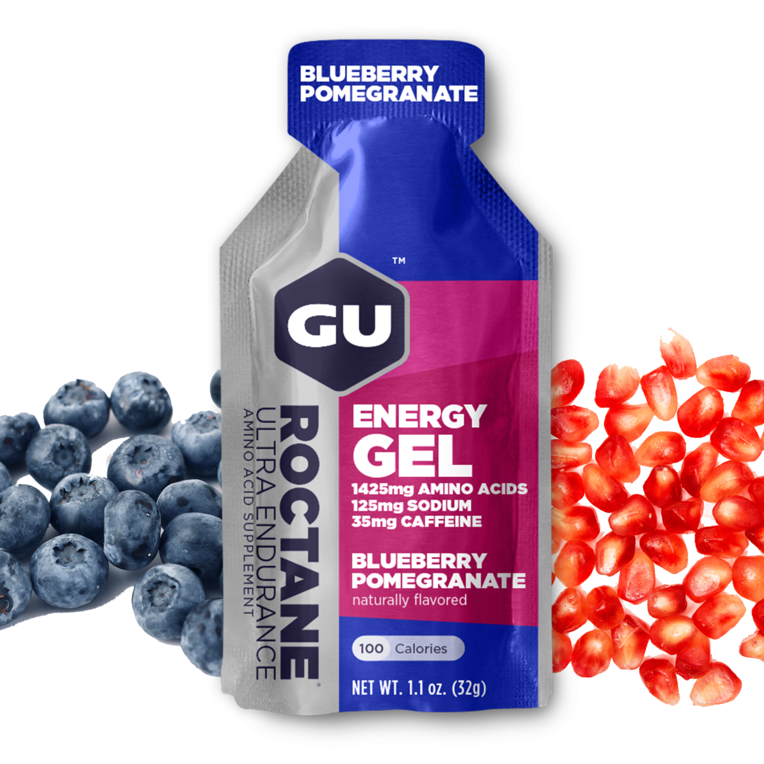 GU, Roctane Energy Gel, Blueberry Pomegranate