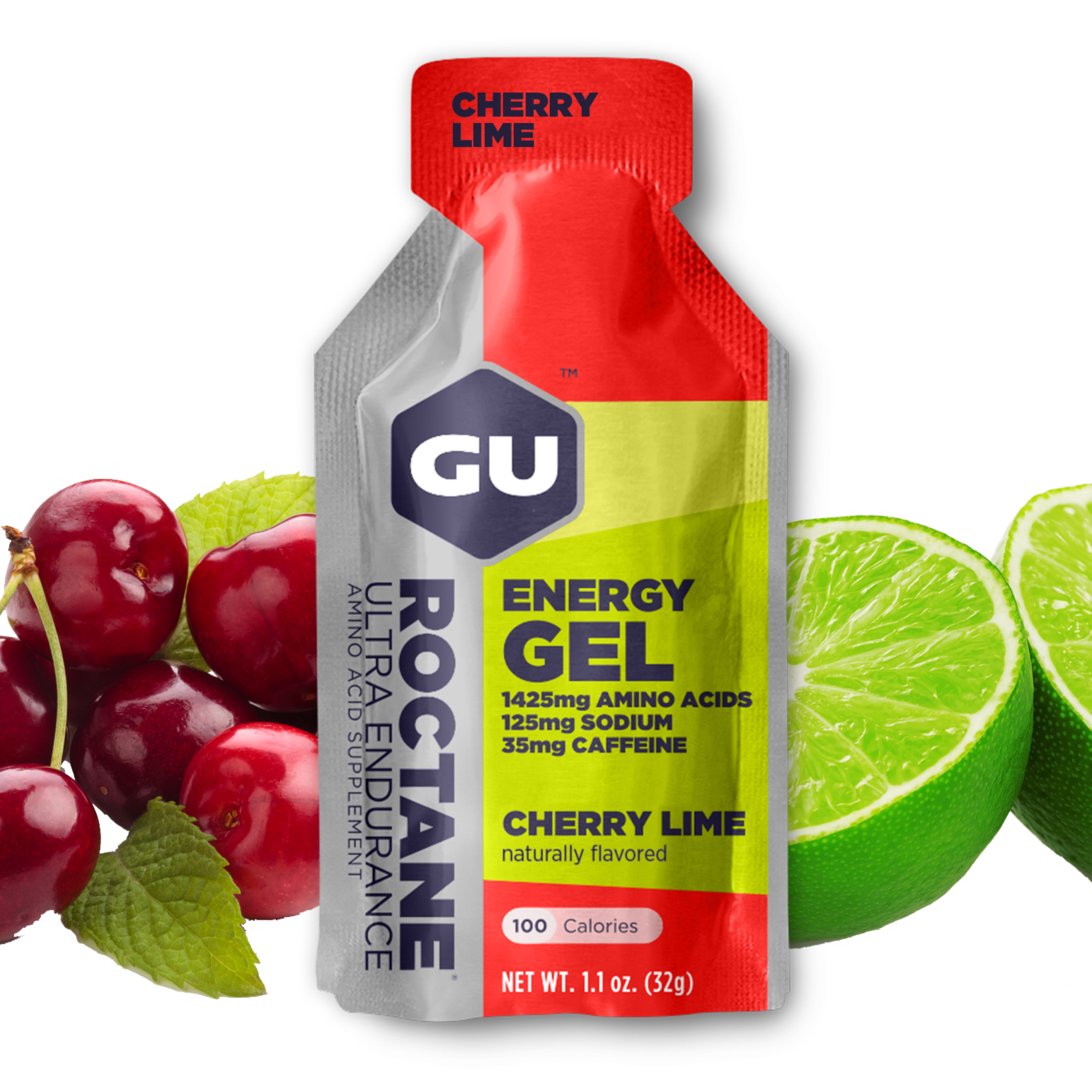 GU, Roctane Energy Gel, Cherry Lime