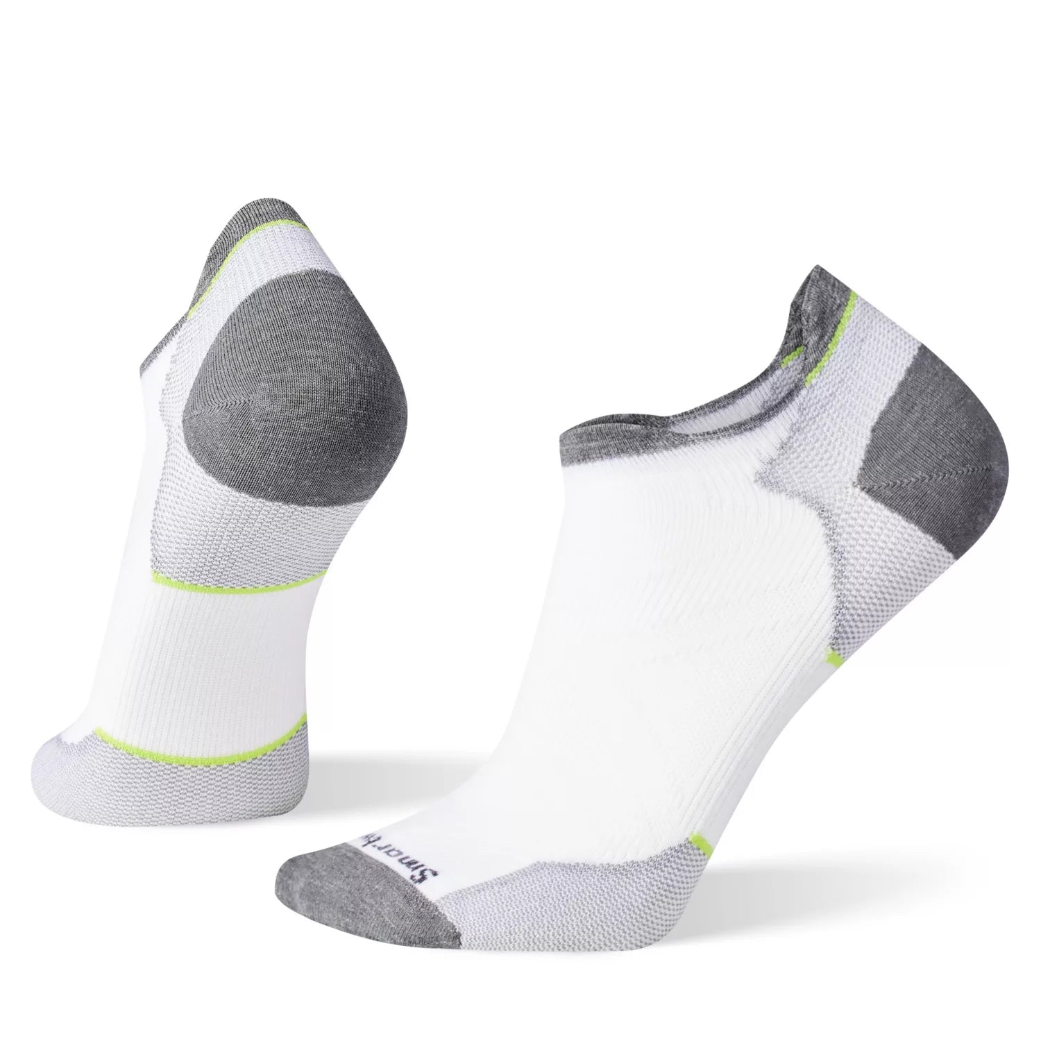 Smartwool, Run Zero Cushion Low Ankle Socks, Men, White (122)