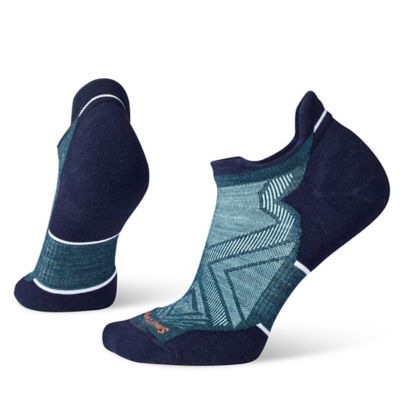 Smartwool, Run Targeted Cushion Low Ankle Socks, Women, Twilight Blue