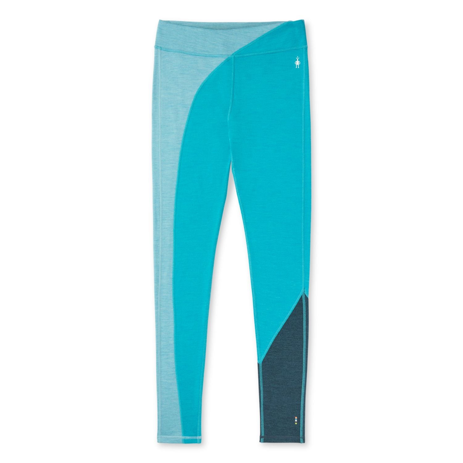 Smartwool, Merino 250 Base Layer Colorblock Bottom, Women, Capri Blue Heather (382)