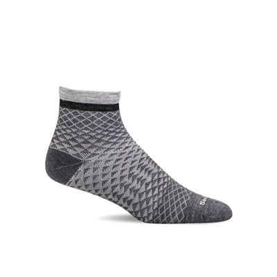 Sockwell, Plantar Ease Quarter, Women, Charcoal