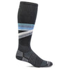 Sockwell, Rainbow Racer Moderate Graduated Compression Socks, Men, Black