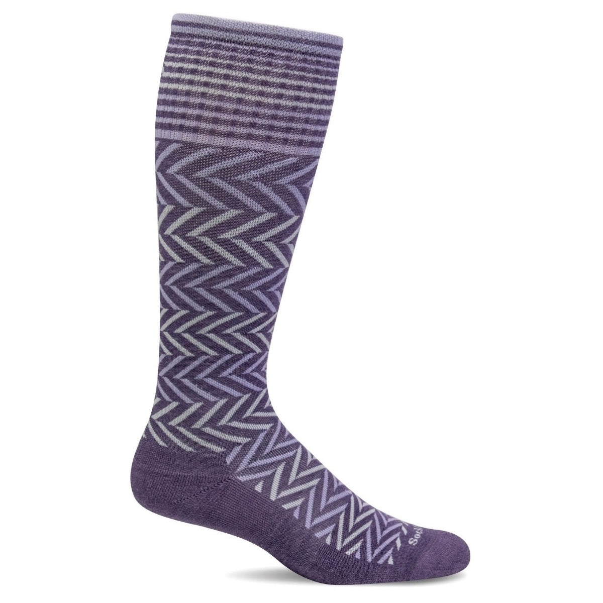 Sockwell, Chevron OTC, Women, Plum