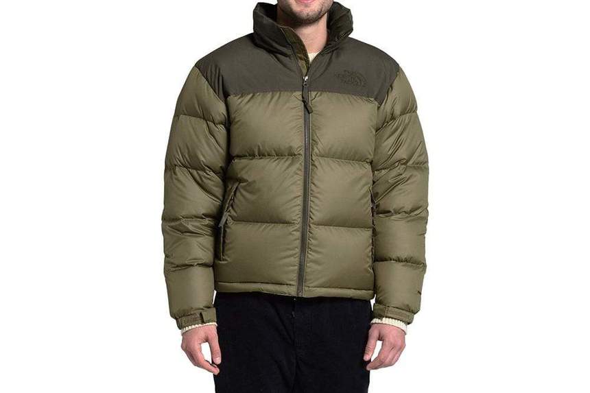 the north face nuptse olive