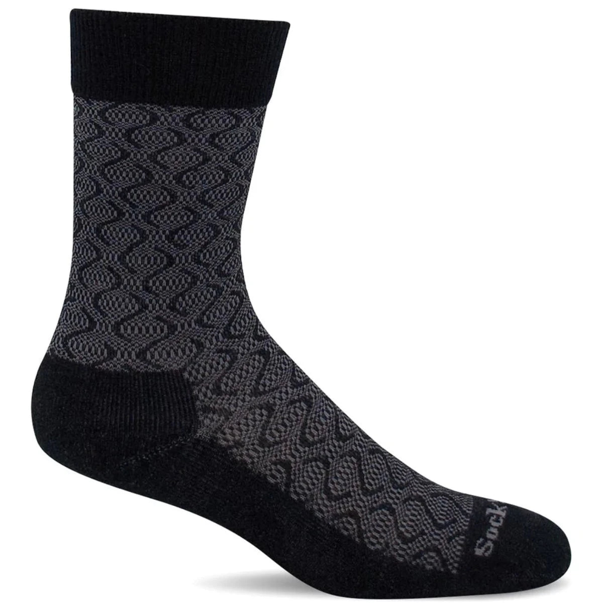 Women's Fine Ribbed Nep 3pk Crew Socks - Universal Thread™ Black/Charcoal  Heather/Heather Gray 4-10