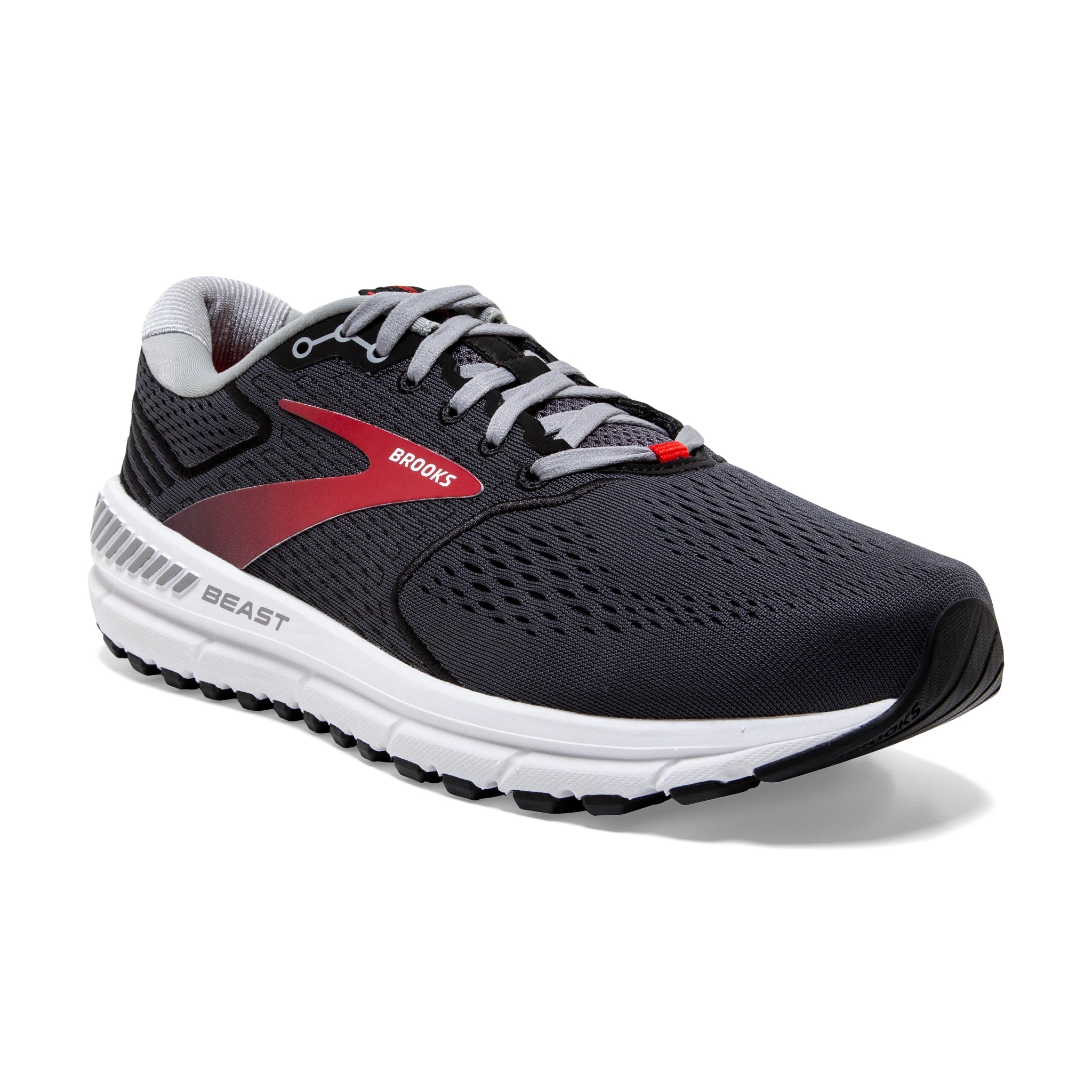 Brooks, Beast 20, Men,  Blackened Pearl/Black/Red