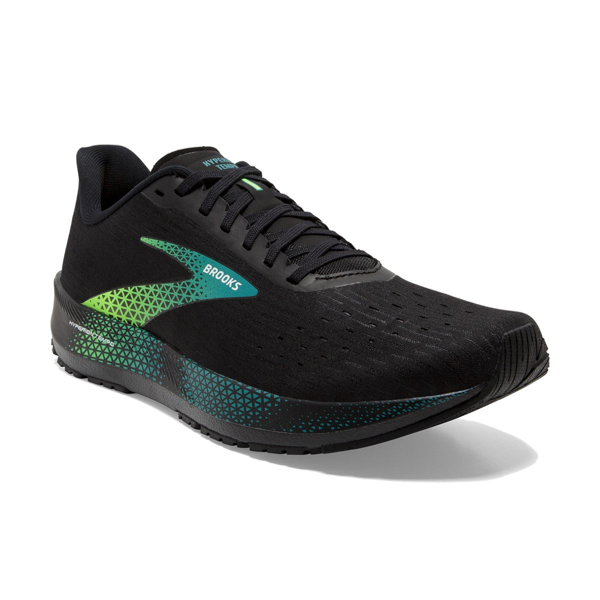 Brooks, Hyperion Tempo, Men,  Black/Kayaking/Green Gecko