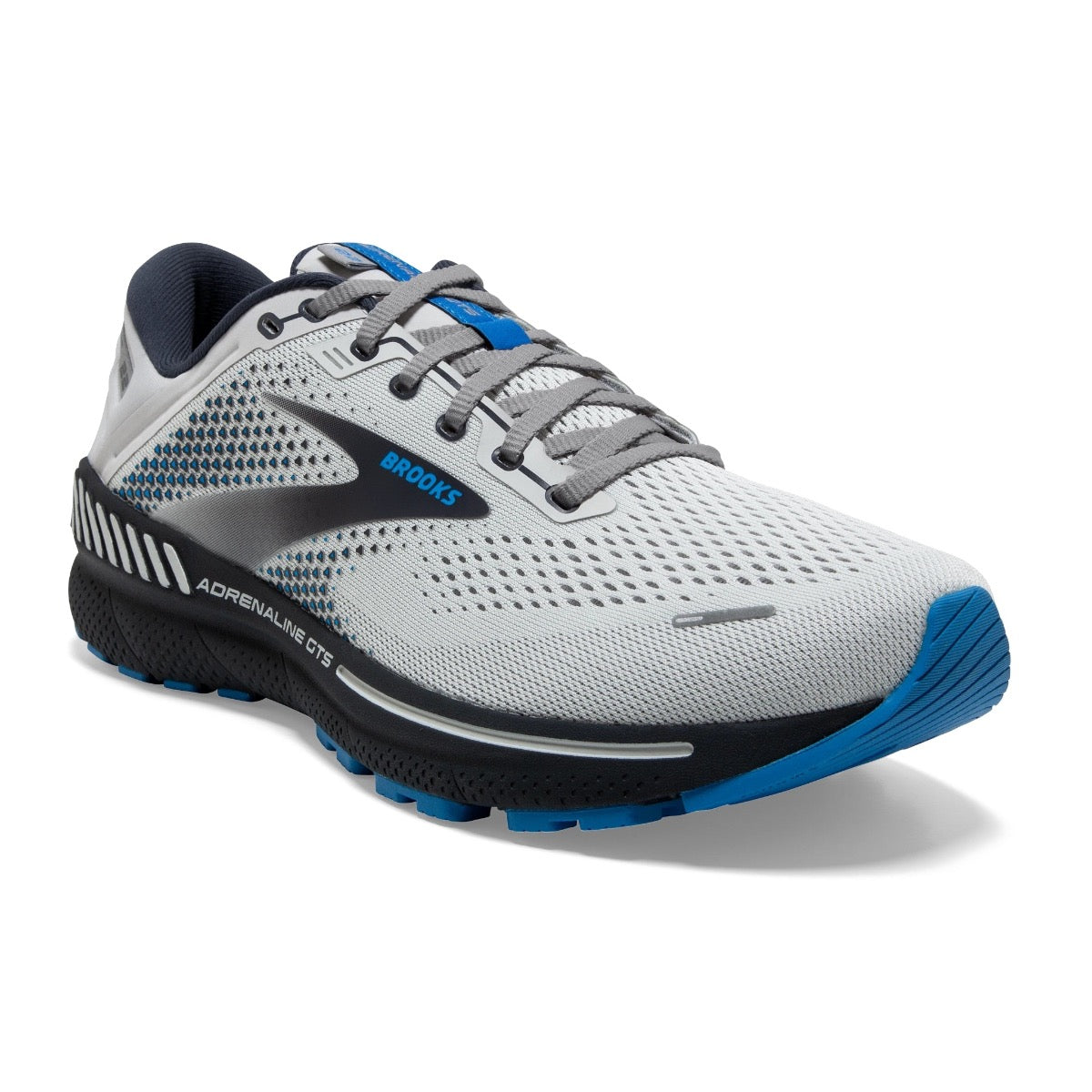 Brooks, Adrenaline GTS 22, Men, Oyster/India Ink/Blue, 023