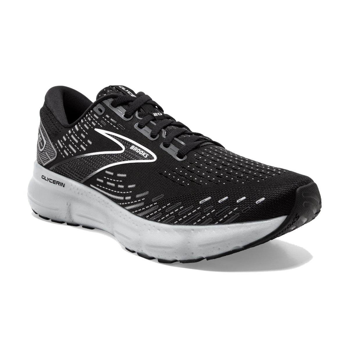 Brooks Glycerin 20 Running Shoes Black Blue Orange