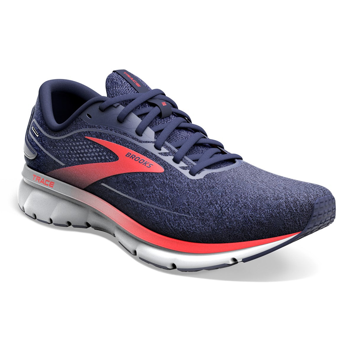 Brooks, Trace 2, Men, Peacoat/Grey/Red