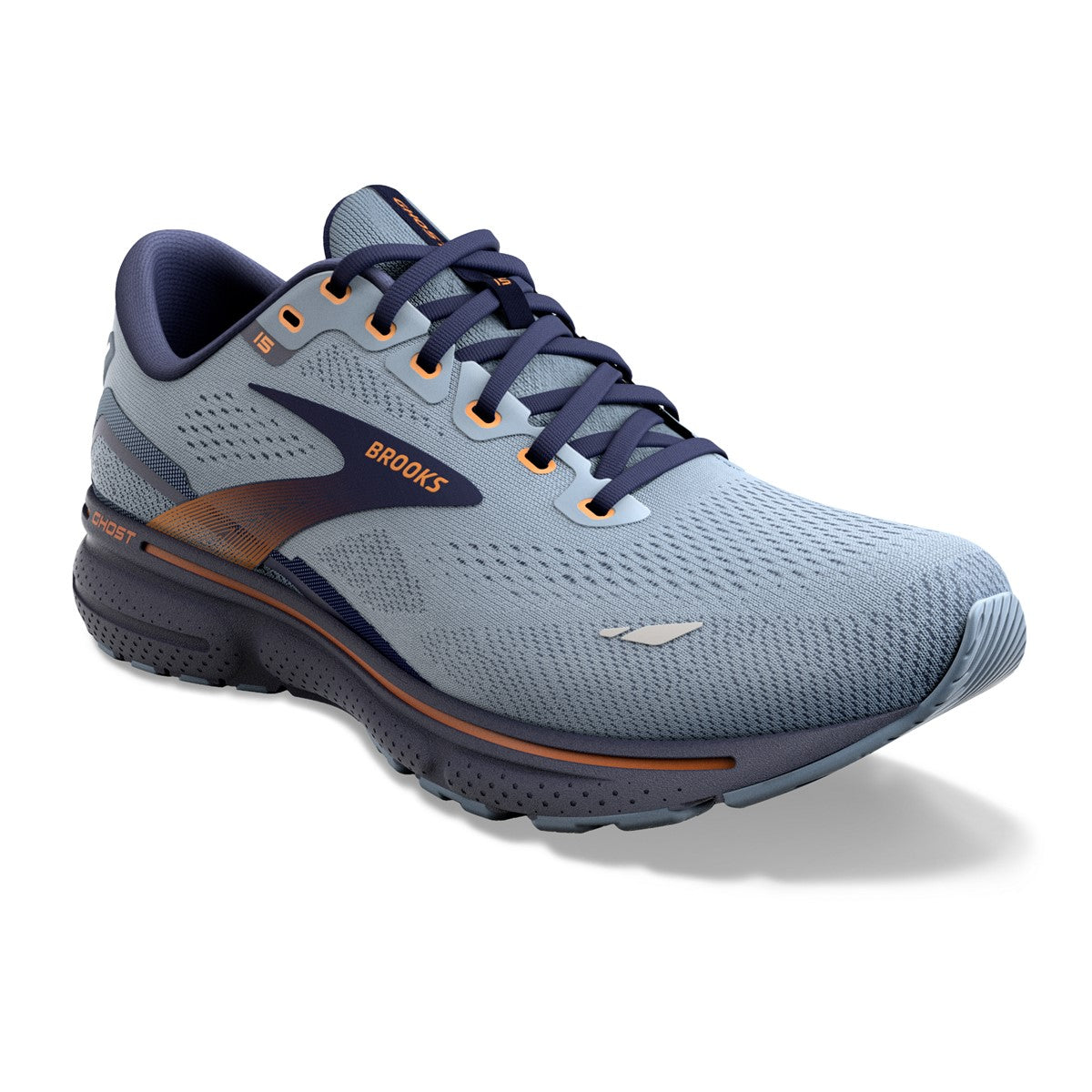 Brooks, Ghost 15 Wide, Men, Flintstone/Peacoat/Oak