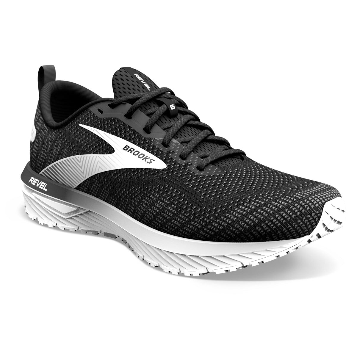 Brooks Revel 6 [1103981D072] Men Running Shoes Black / Pearl Grey