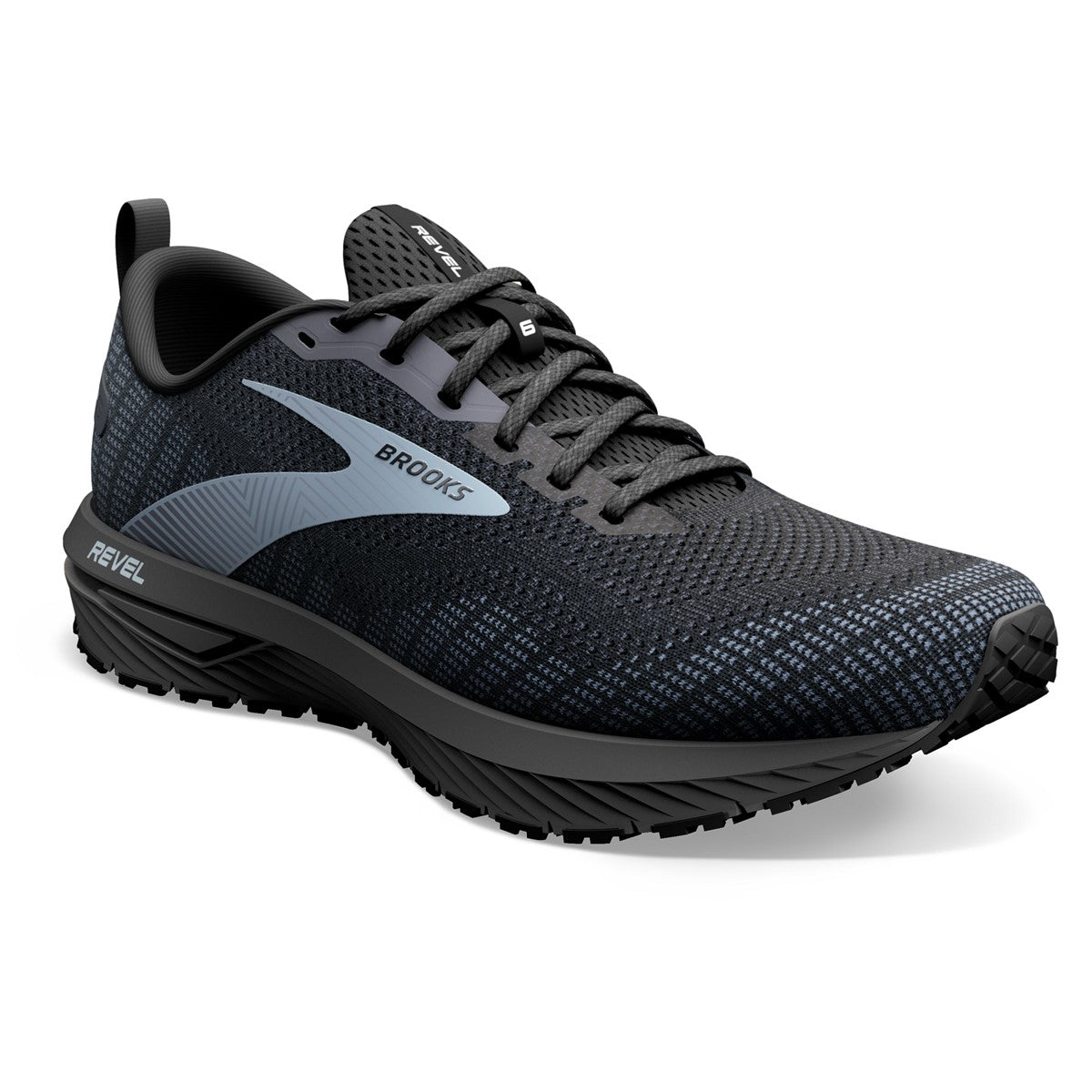 Brooks, Revel 6, Men, Black/Blackened Pearl/Grey 