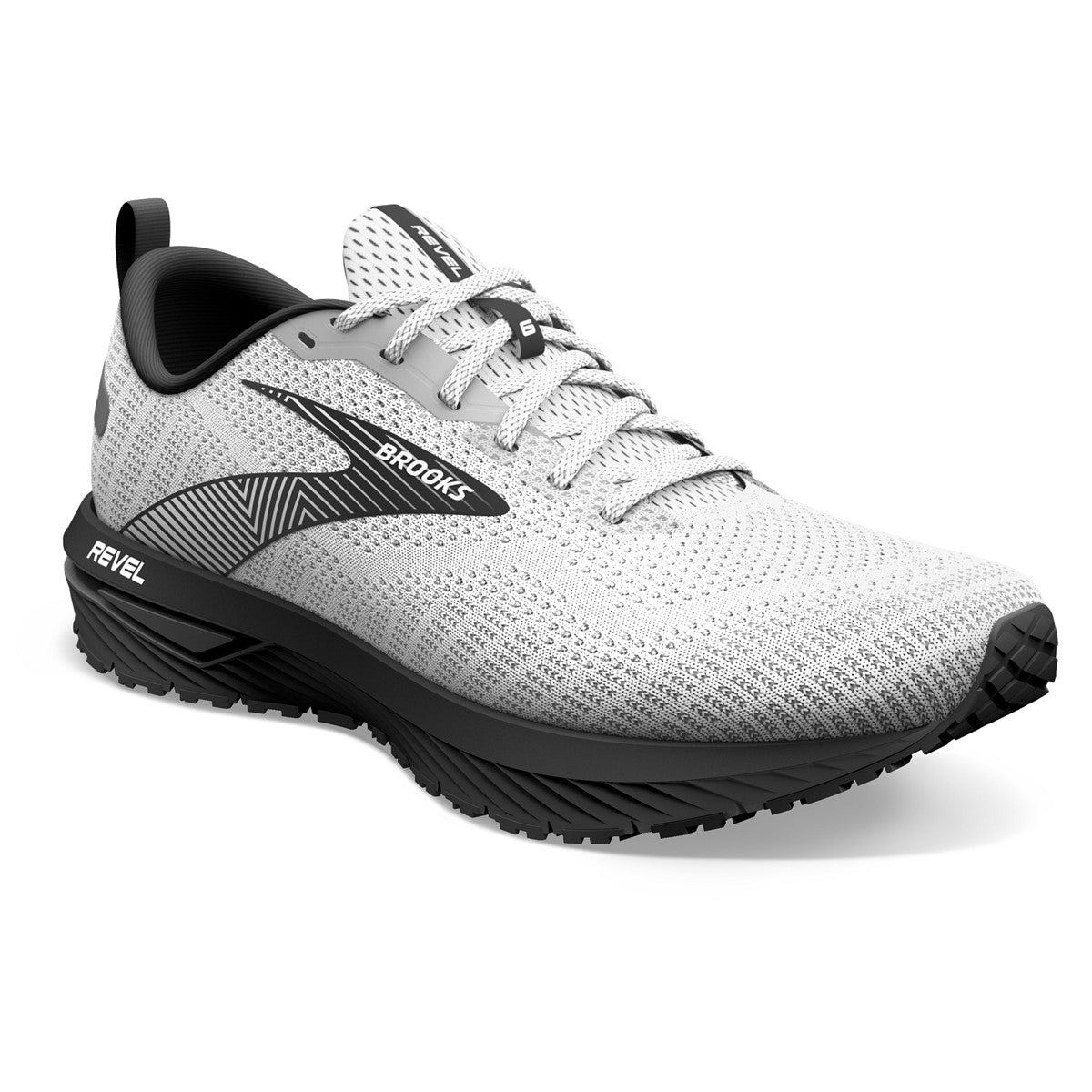 Brooks, Revel 6, Men, White/Black