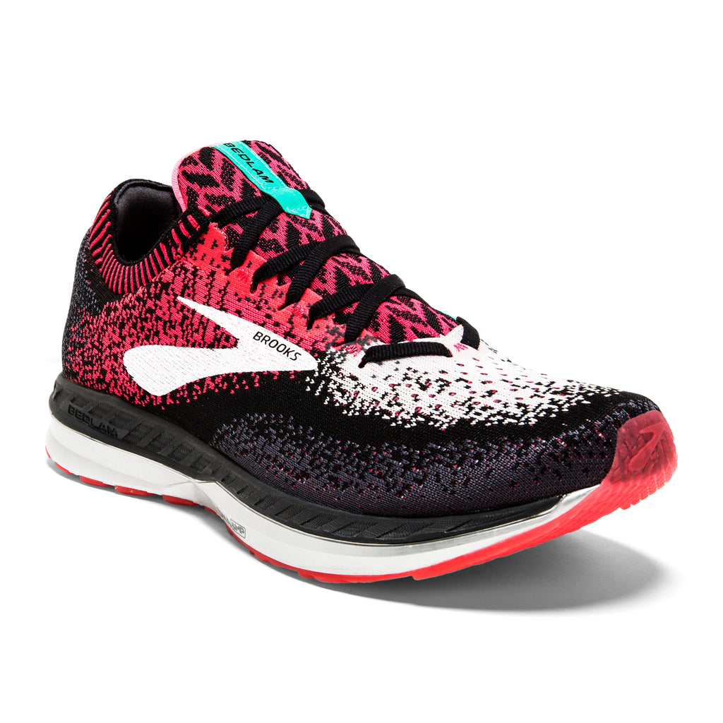 brooks bedlam womens grey coral white