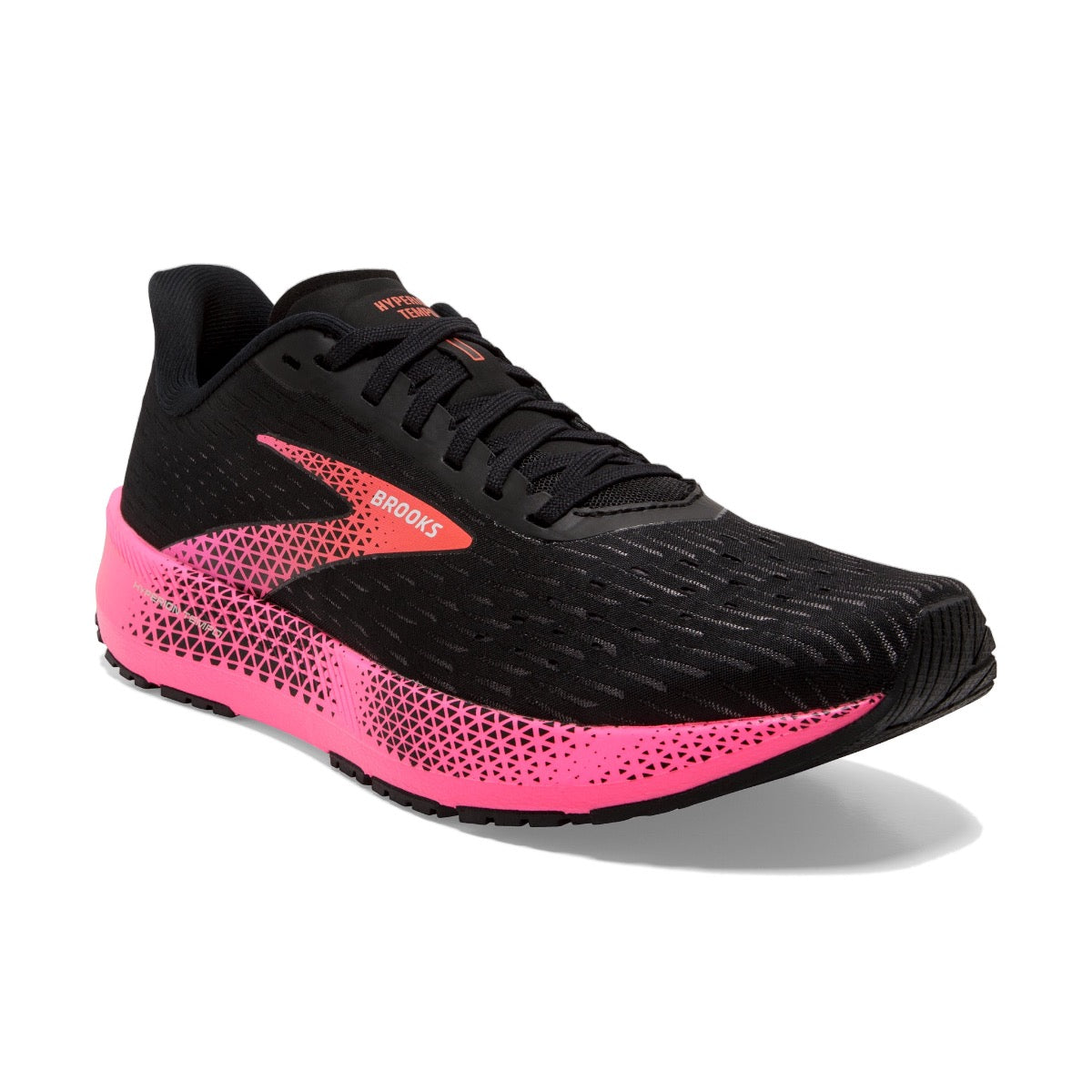 Brooks, Hyperion Tempo, Women, Black/Pink/Hot Coral