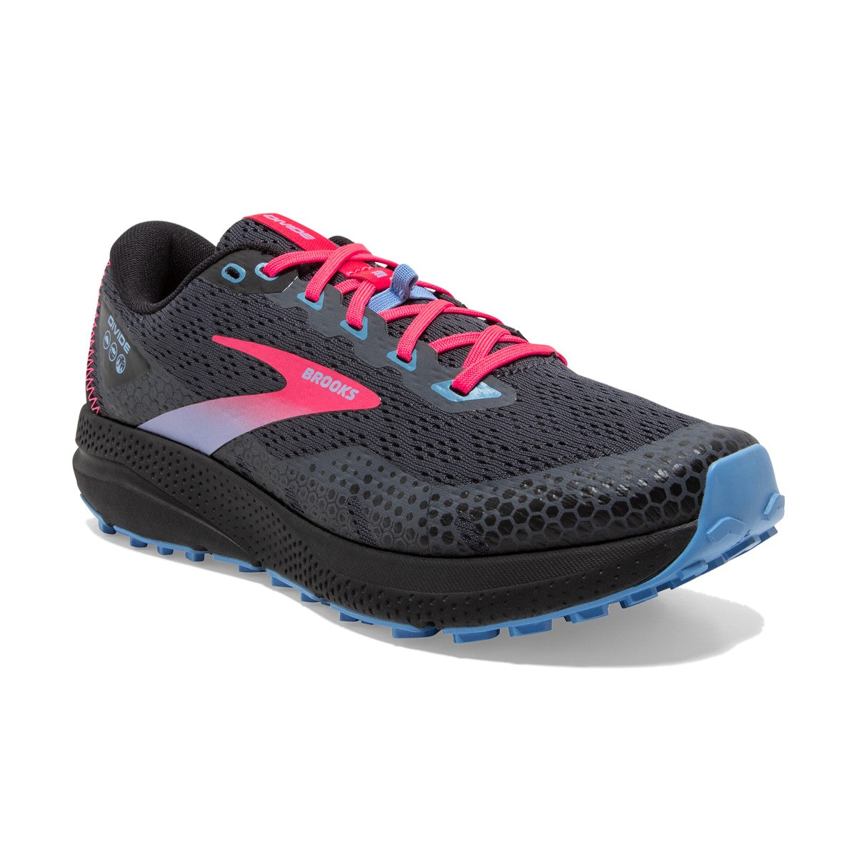 Brooks, Divide 3, Women, Ebony/Black/Diva Pink