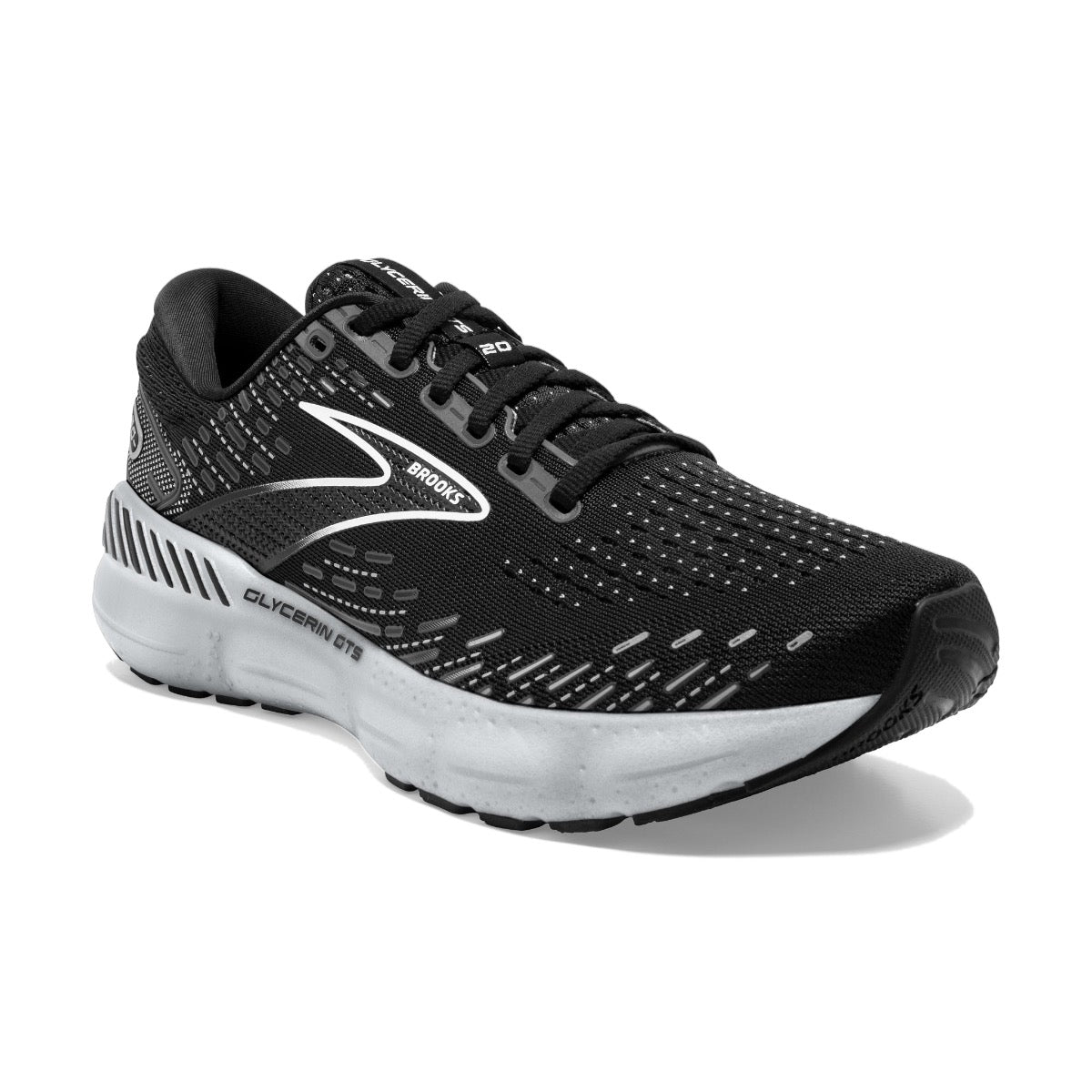 BROOKS GLYCERIN 20 WOMENS BLACK BLUE LIGHT PINK