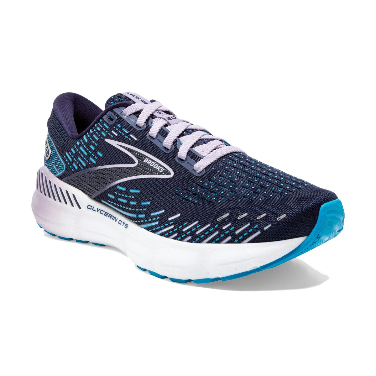 Brooks, Glycerin GTS 20, Women, Peacoat/Ocean/Pastel Lilac