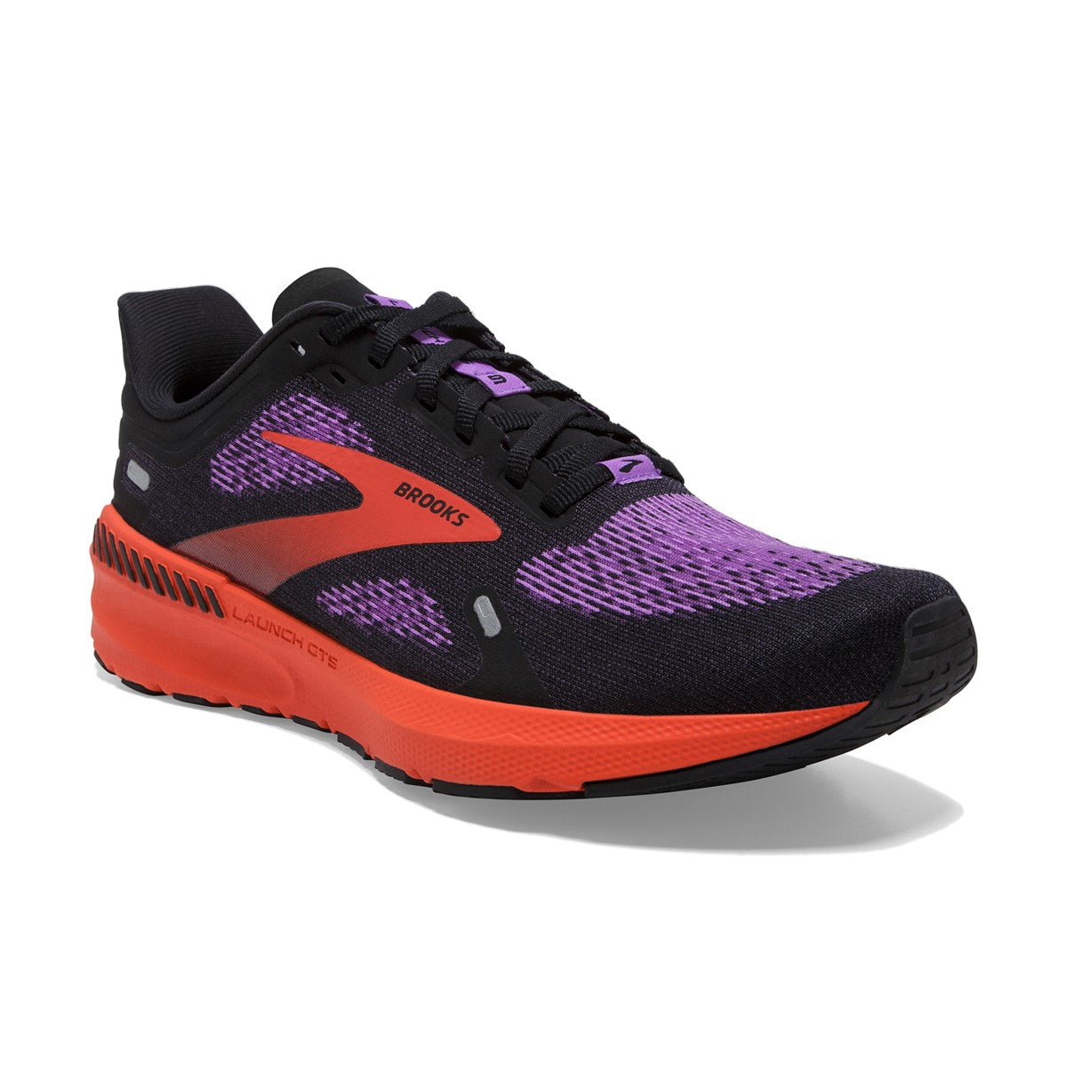 Brooks, Launch GTS 9, Women, Black/Bellflower/Fiesta