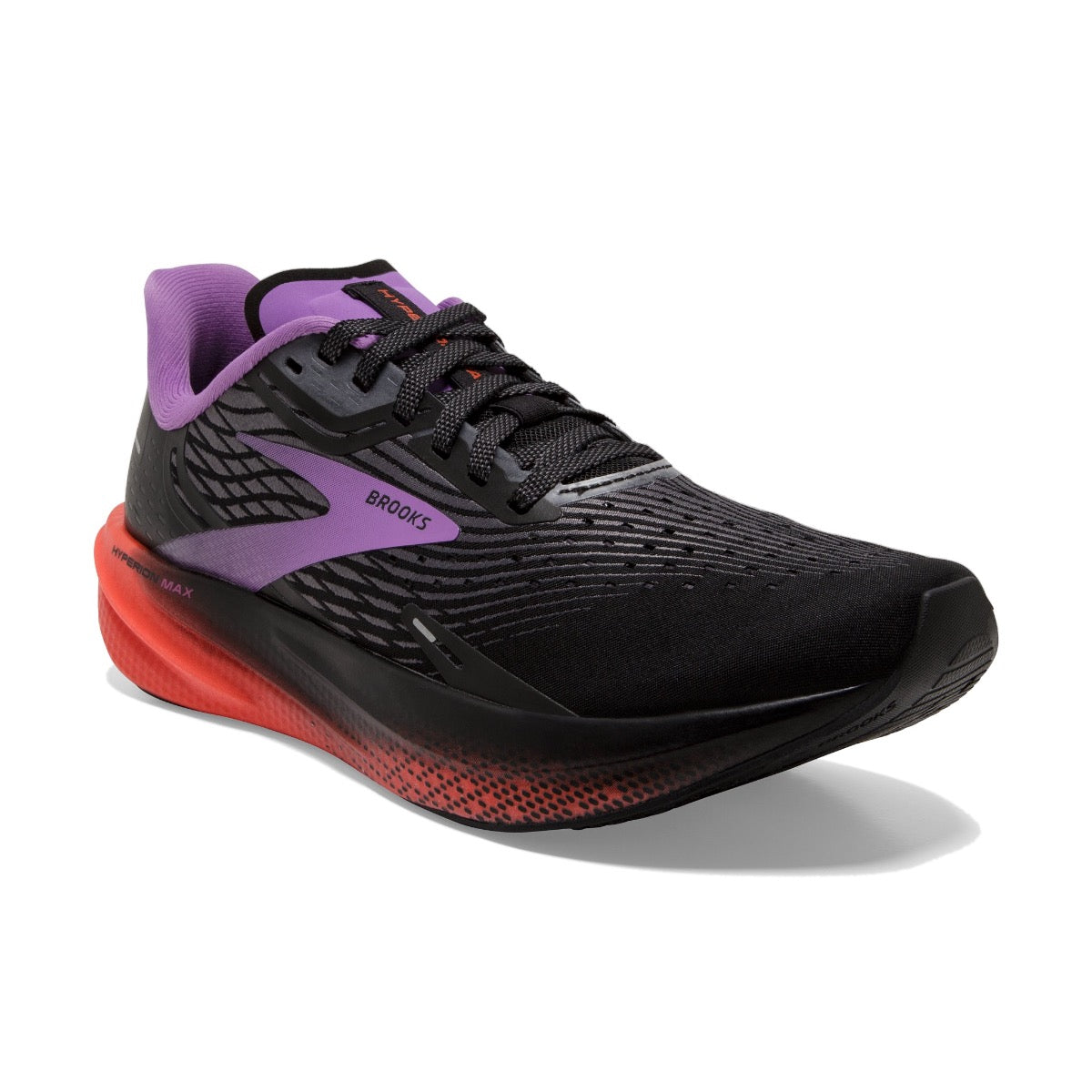 Brooks, Hyperion Max, Women, Black/Fiesta/Bellflowe