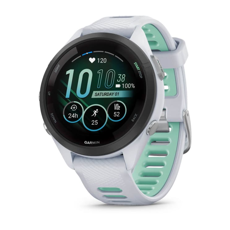 Garmin, Forerunner 265S, Unisex, Whitestone/Neo Tropic