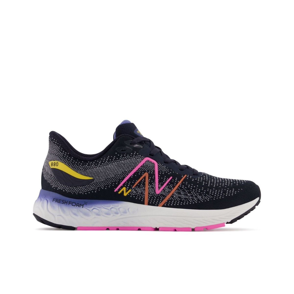 New Balance, Fresh Foam X 880v12, Kids, Eclipse/Moon Shadow/Vibrant Pink