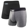 SAXX, Vibe Boxer 2-Pack, Men, Black/Grey (BGP)