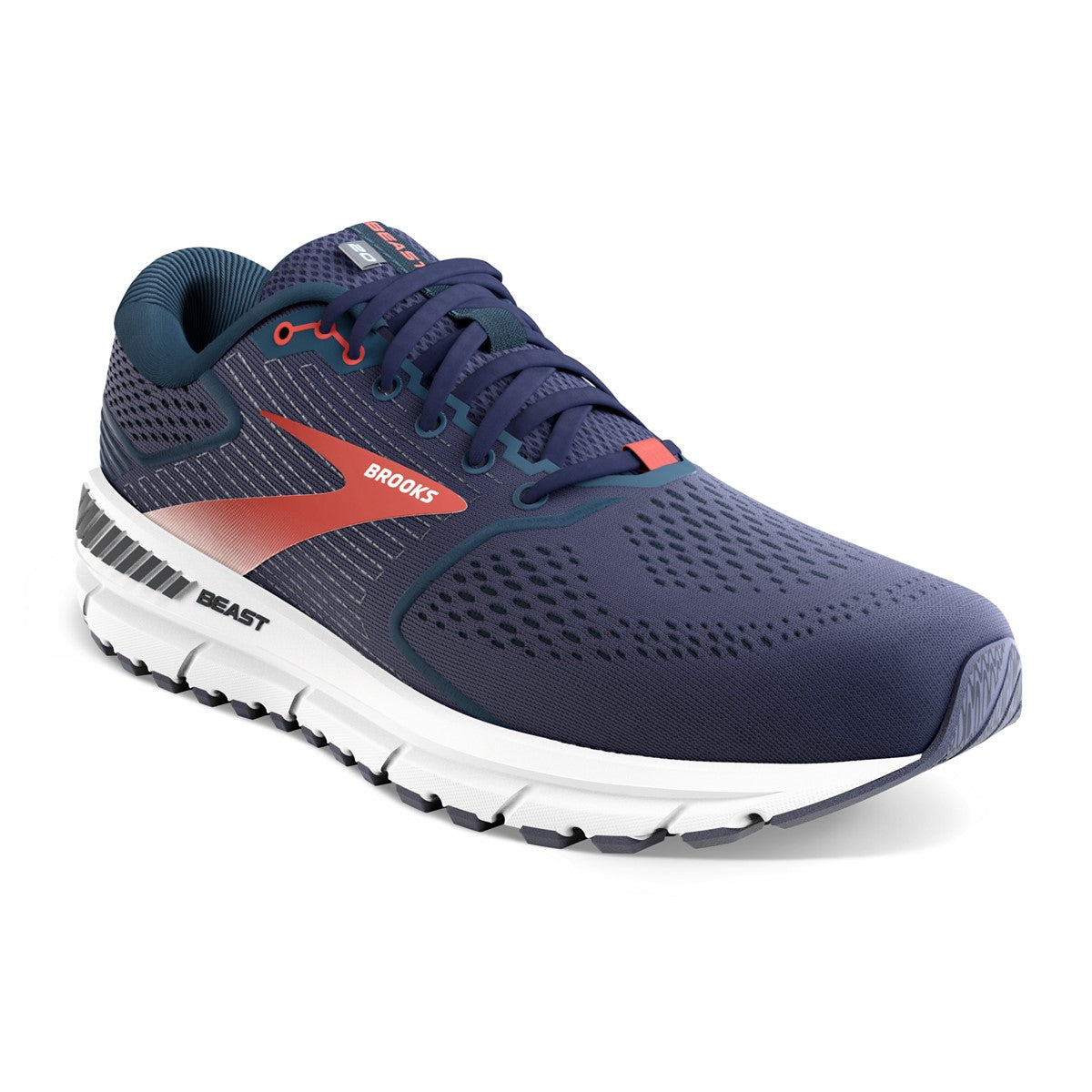 Brooks, Beast 20 Extra Wide, Men, Peacoat/Midnight/Red