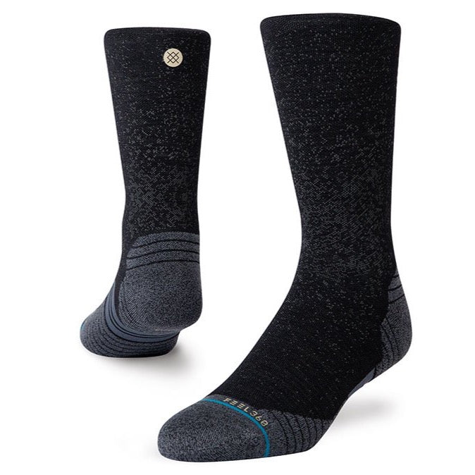 Stance, Run Wool Crew Sock, Men, Black