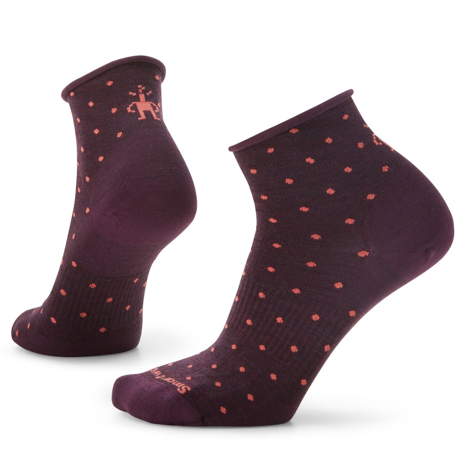 Smartwool, Everyday Classic Dot Ankle Sock, Women, Bordeaux (590)