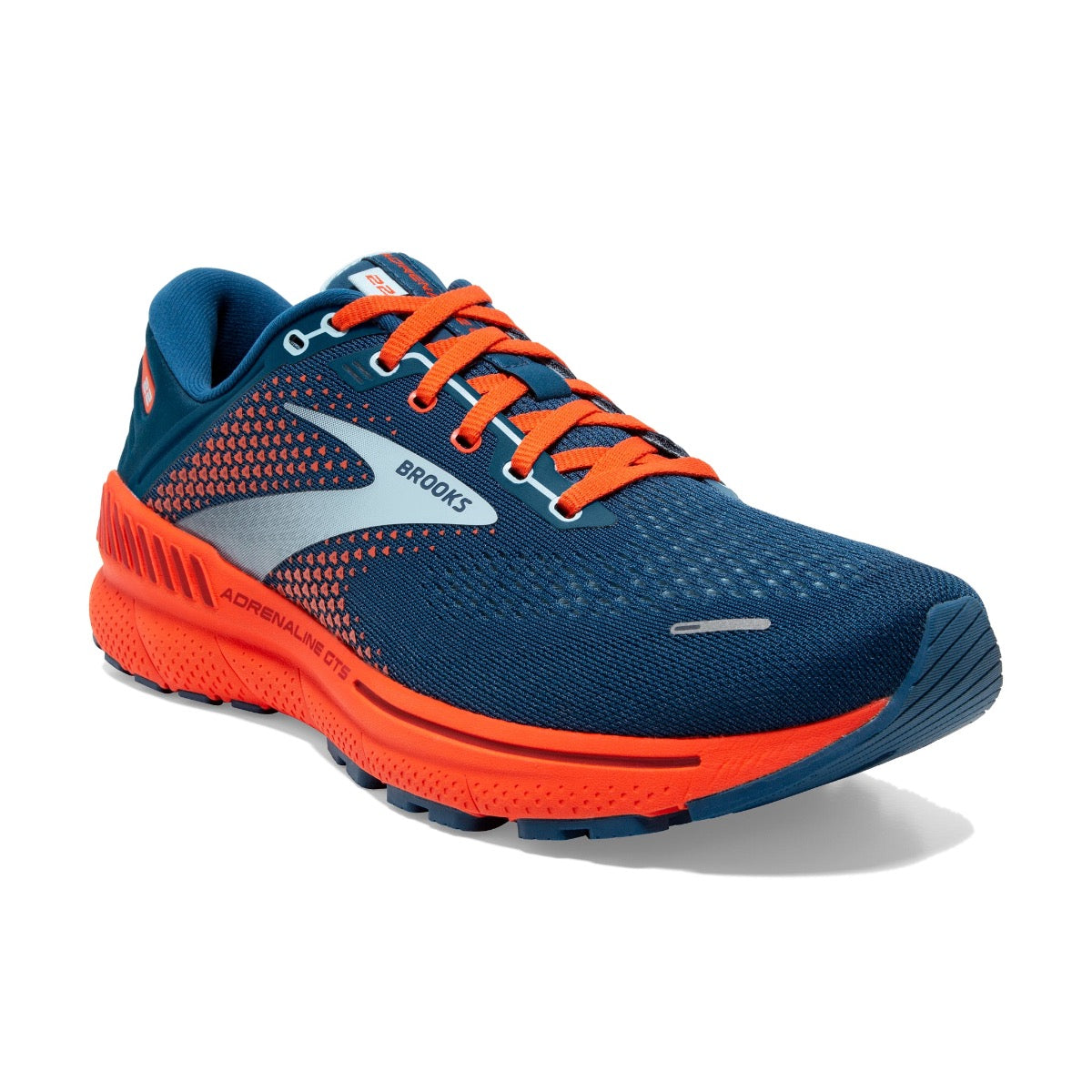 Brooks, Adrenaline GTS 22, Men, Blue/Light Blue/Orange, 404