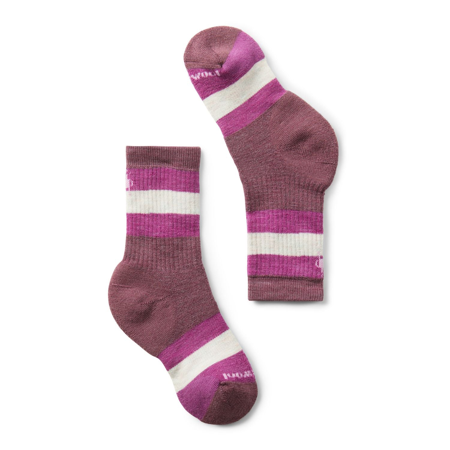 Smartwool, Hike Full Cushion Crew Sock, Kids, Argyle Purple (J19)