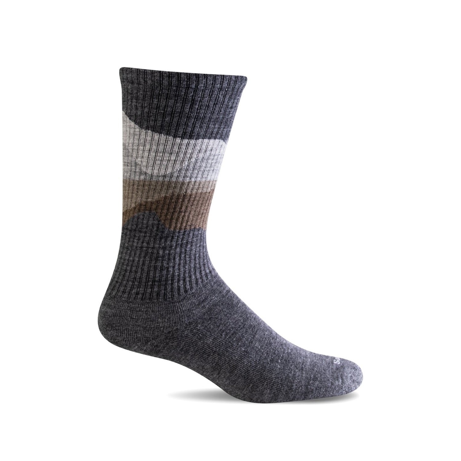 Sockwell, Shadow Mountain Crew | Essential Comfort Socks, Men, Charcoal