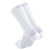 Os1st, FS4 Plantar Fasciitis Compression Socks - Crew, Unisex, White