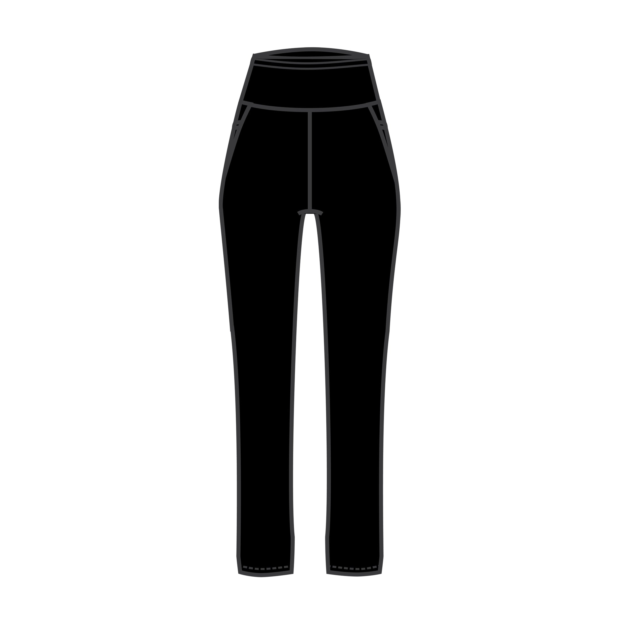Playmakers, Playmakers 21" Crop Running Tight, Women, Heather Black