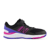 New Balance, 680v6 Bungee, Kids, Black/Magenta Pop/Aura/Libra